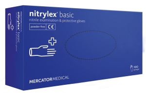 Rękawiczki jednorazowe nitrylowe Nitrylex® Basic 100 szt. XL